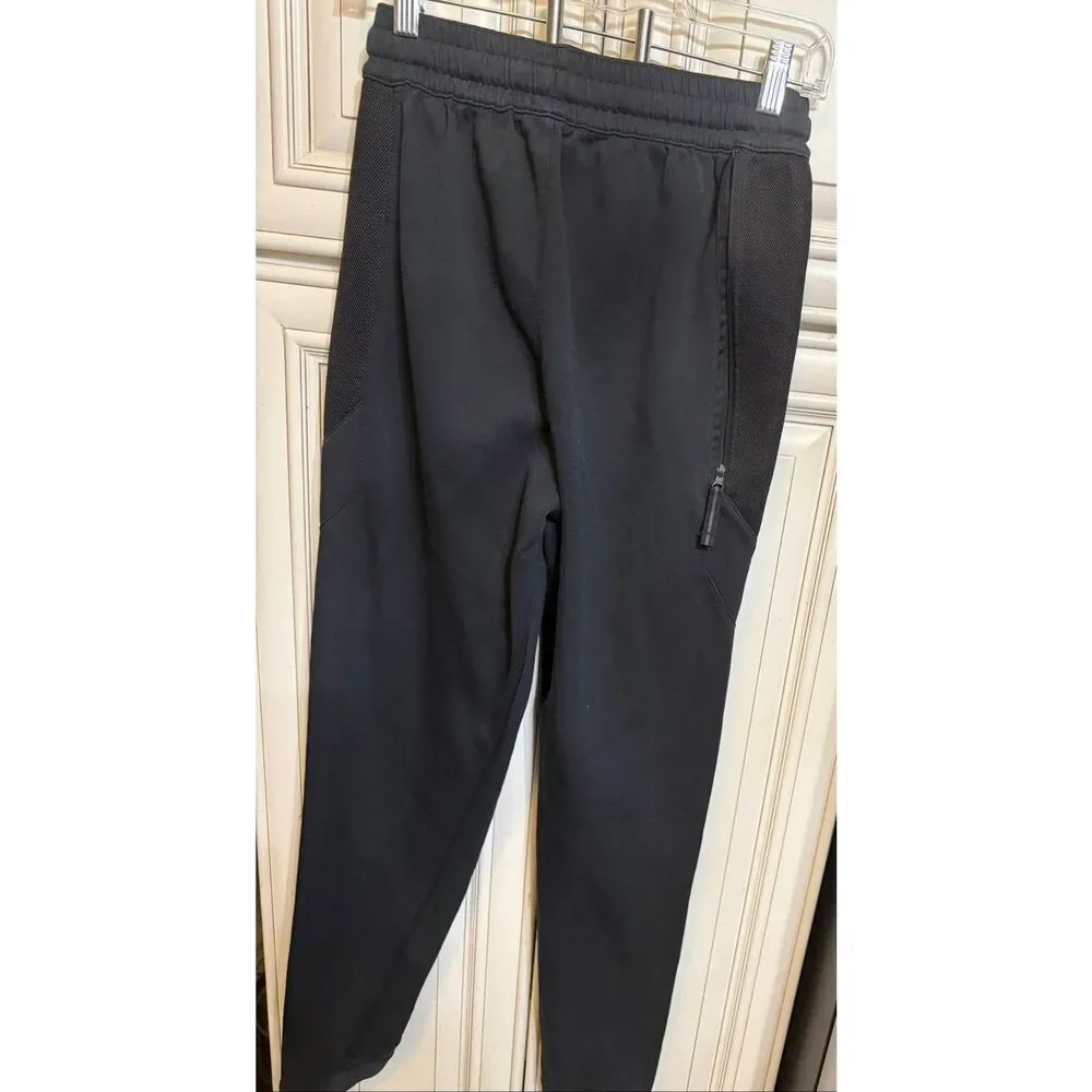 Nike Youth Dri-Fit Showtime Basketball Jogger Pants Black White Size Small